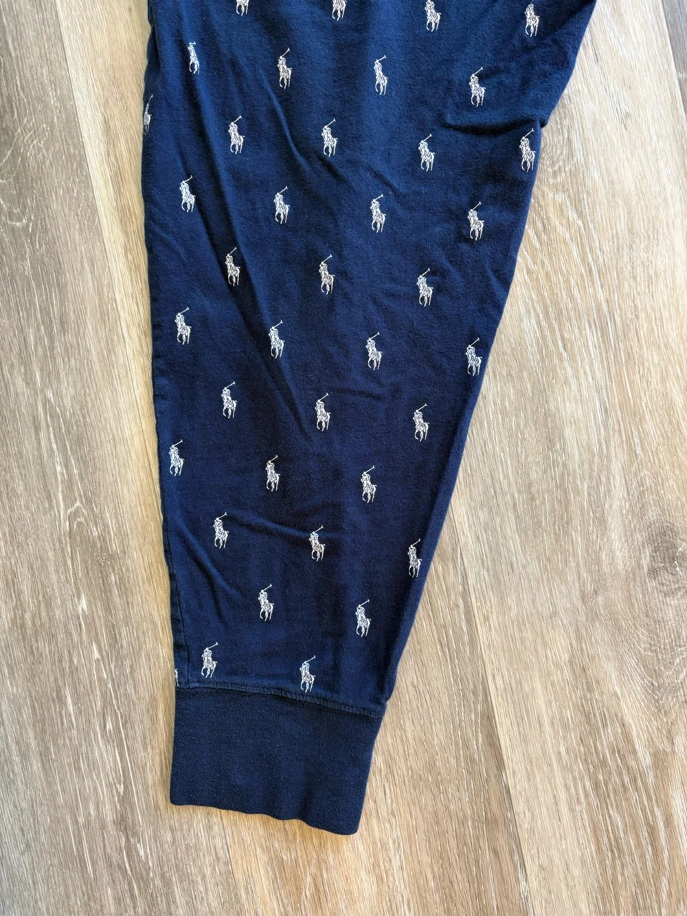 Polo by Ralph Lauren Navy All-Over Logo Joggers for Men size XL